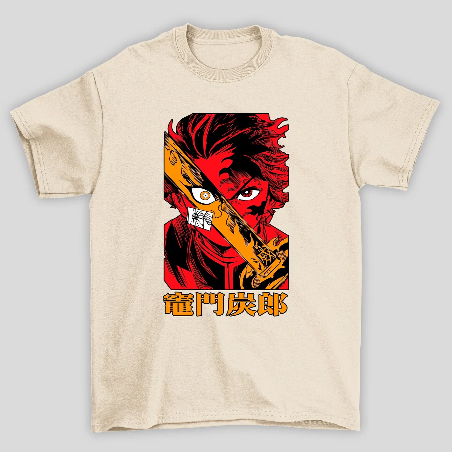 Camiseta Básica Unissex Demon Slayer Tanjiro Espada Kani