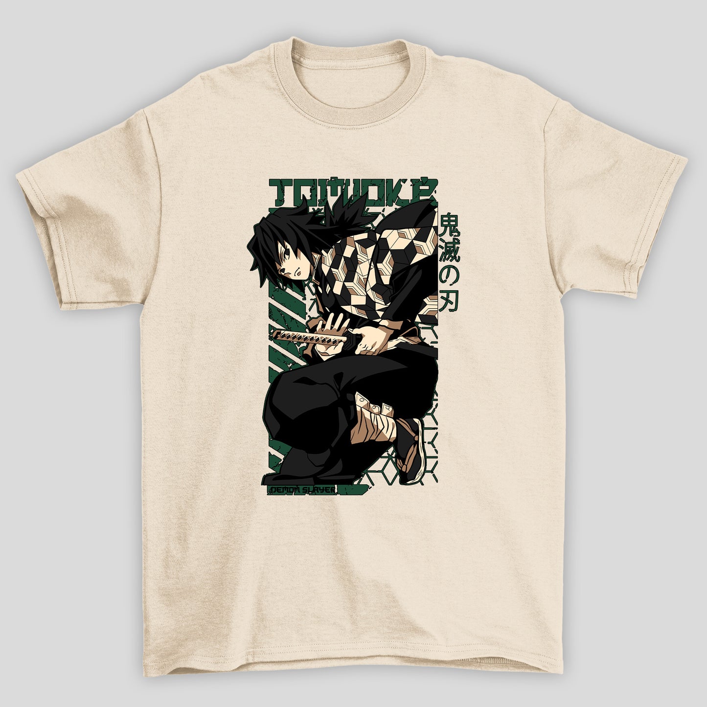 Camiseta Básica Unissex Demon Slayer Tomeoka Kanji