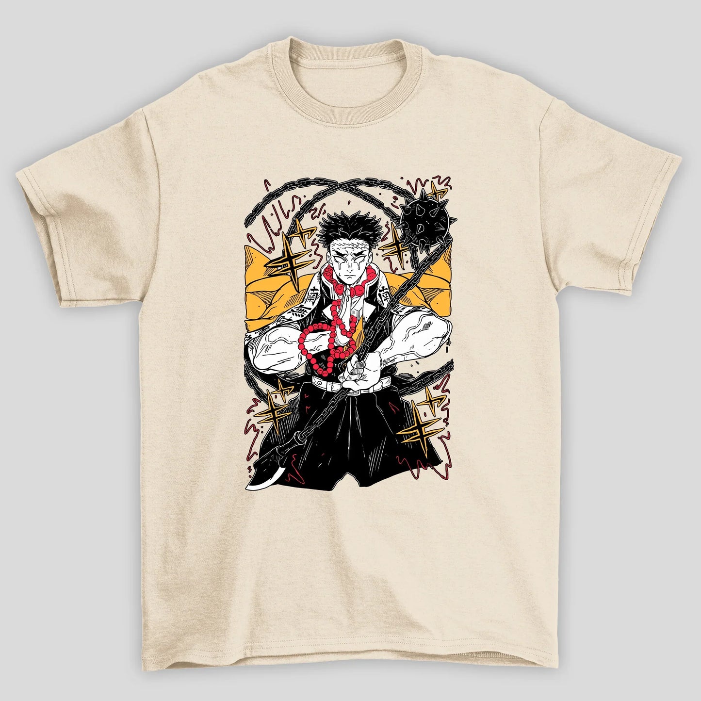 Camiseta Básica Unissex Demon Slayer Gyomeikanji Raios