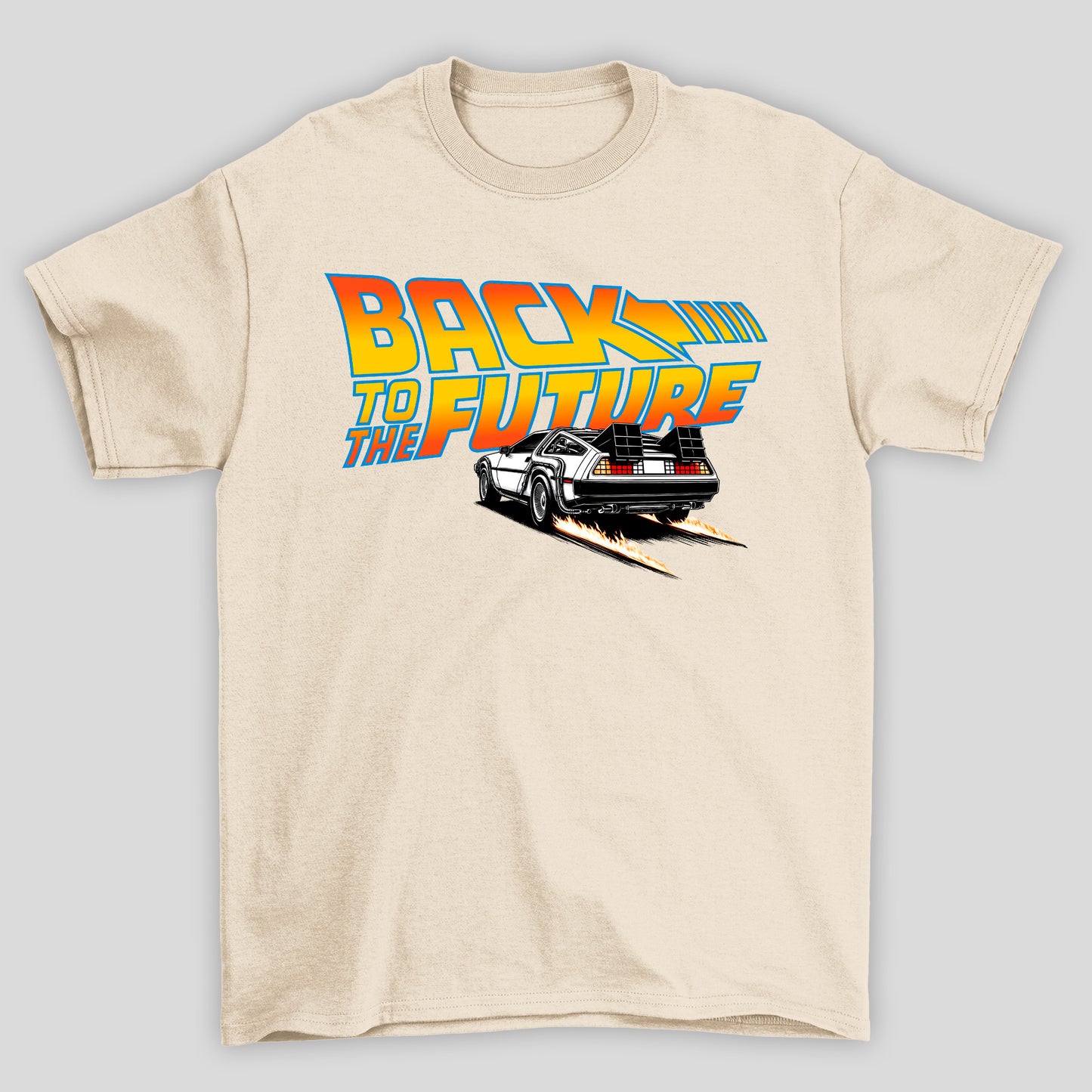 Camiseta Básica Unissex Delorean Fogo Back To Future