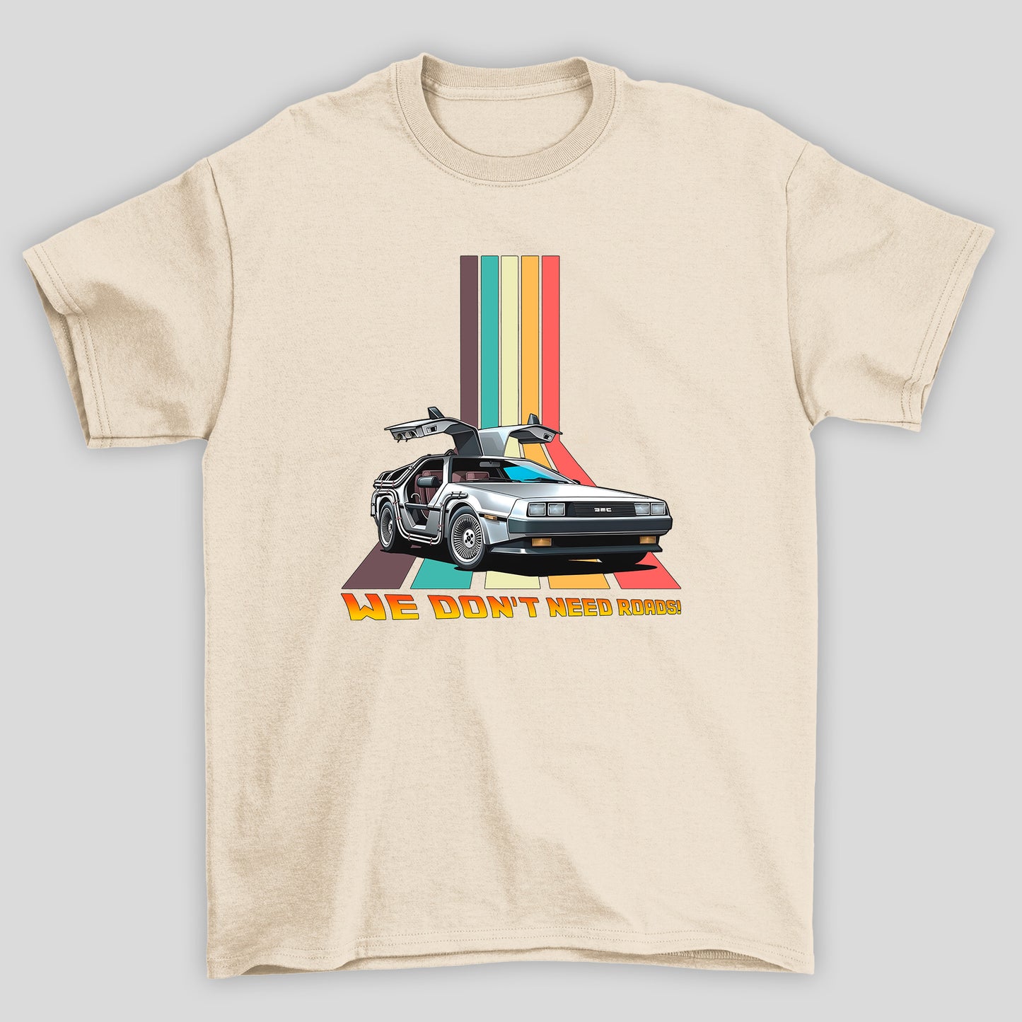 Camiseta Básica Unissex We Dont Need Roads Back To Future