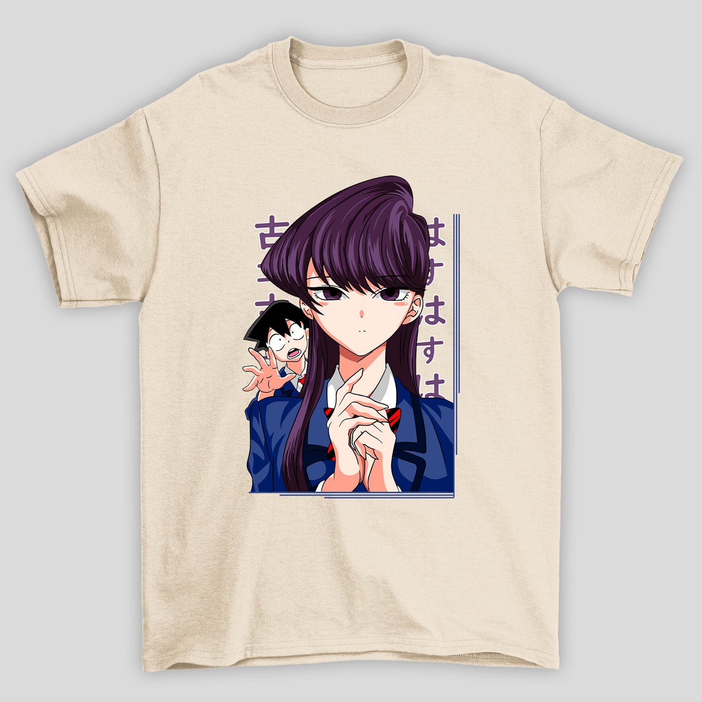 Camiseta Básica Unissex Komi Kanji Tadano Komi Cants Communicate