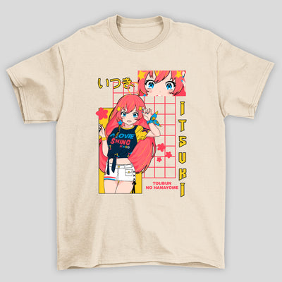 Camiseta Básica Unissex Itsuki Lenso Kanji The Quintessential Quintuplets