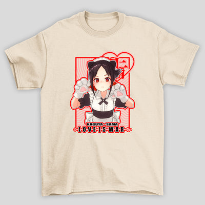 Camiseta Básica Unissex Neko Maid Love is War Kaguya-sama