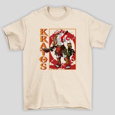 Camisetas Básicas Unissex Kratos Classic Meduza God Of War