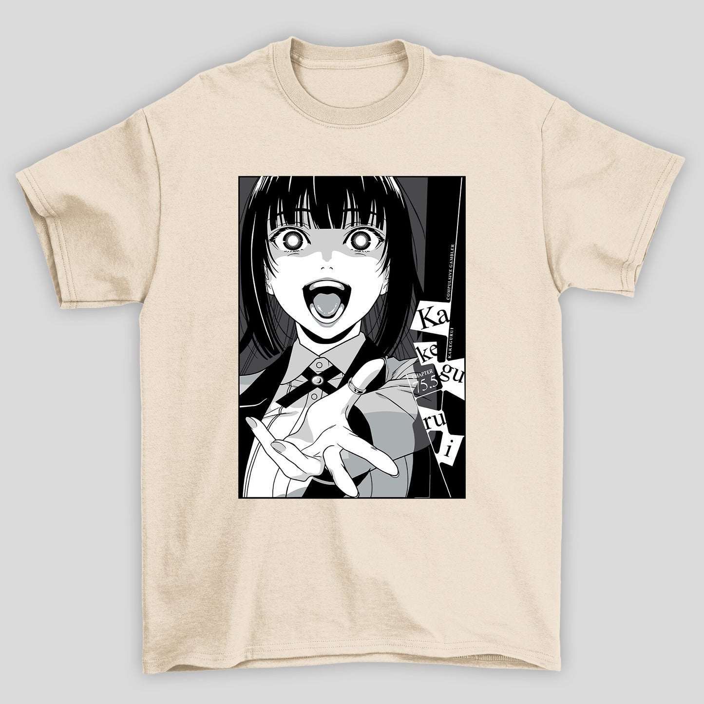 Camiseta Básica Unissex Yumeko Jabami Manga Kakegurui