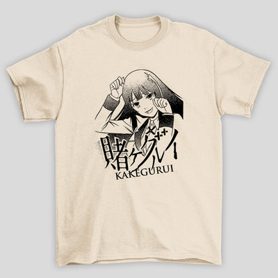 Camiseta Básica Unissex Yumeko Jabami Neko Kakegurui