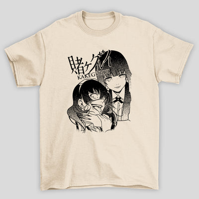 Camiseta Básica Unissex Yumeko Midari Kanji Kakegurui