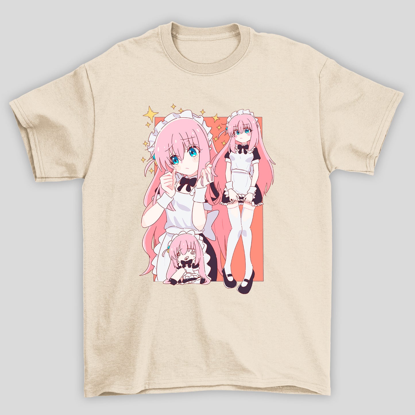 Camiseta Básica Unissex Gotou Hitori Maid Bocchi The Rock
