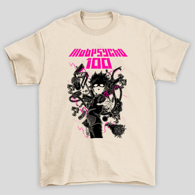 Camiseta Básica Unissex Shigeo Kageyama Poderes Mob Psycho 100