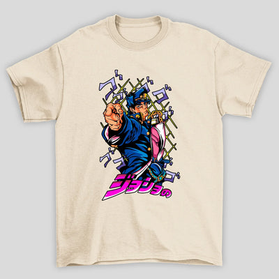 Camiseta Básica Unissex Jojo Bizarre Personagem