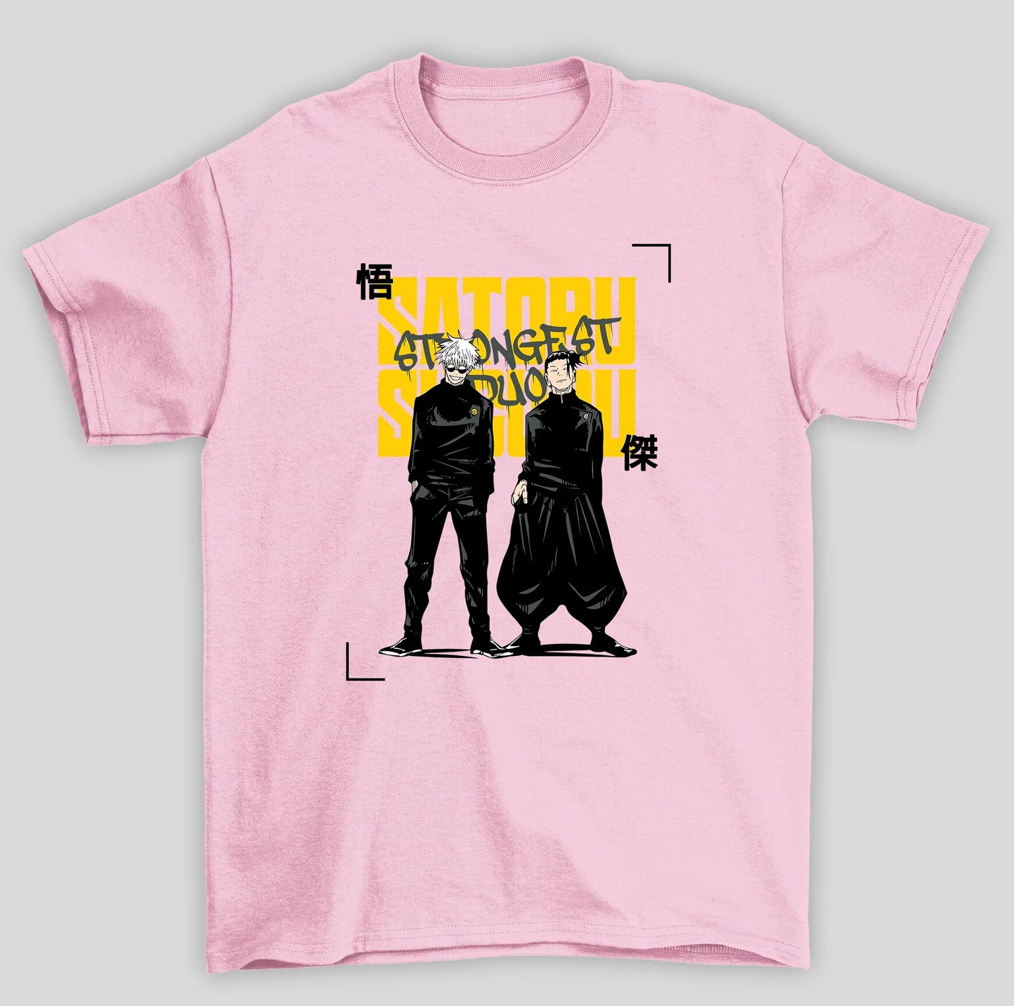 Camiseta Básica Unissex Jujutsu Kaisen Gojo Geto Duo