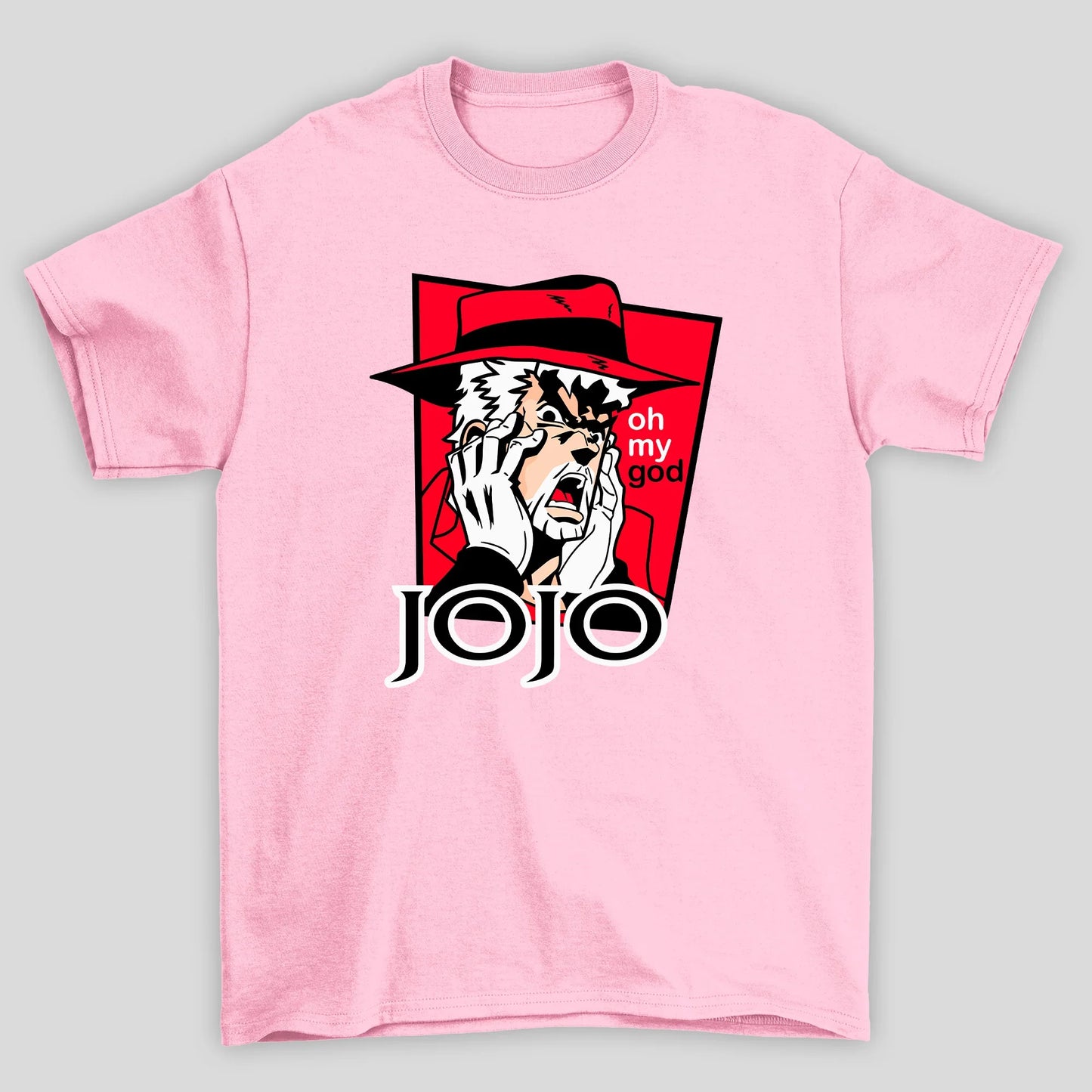 Camiseta Básica Unissex Jojo's Bizarre Anime Oh My God