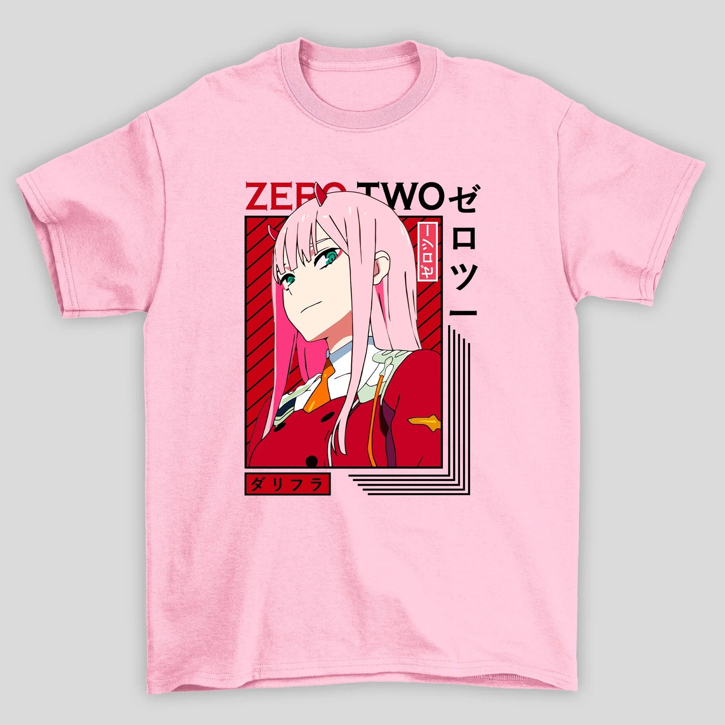 Camiseta Básica Unissex Zero Two Darling In The Franxx Anime