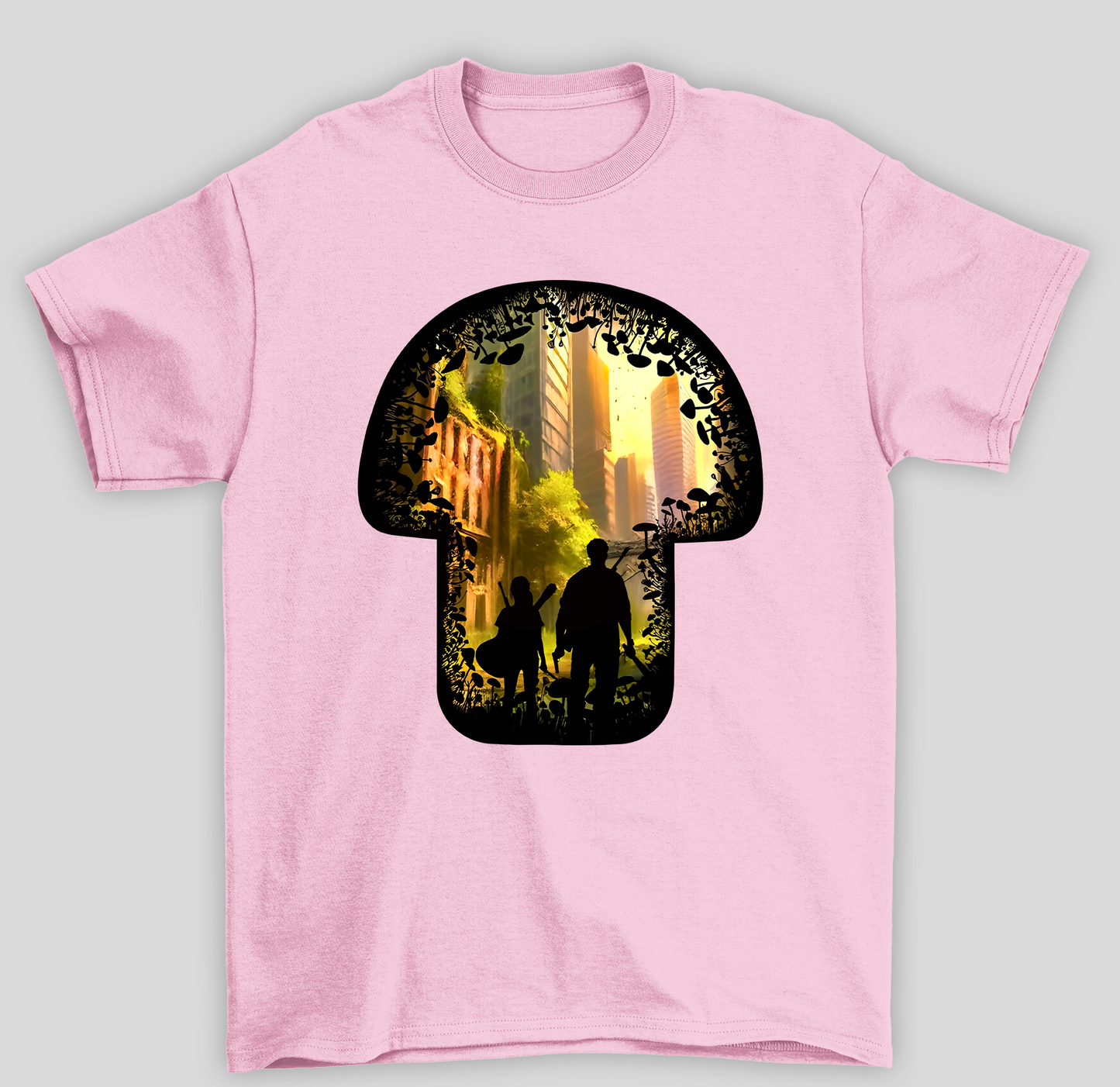 Camiseta Básica Unissex The Last Of Us Cogumelos
