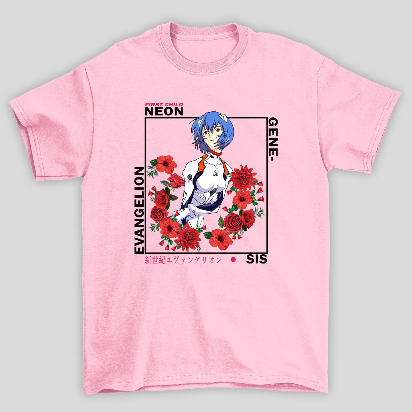 Camiseta Básica Unissex Neon Genesis Evangelion Rei Ayanami