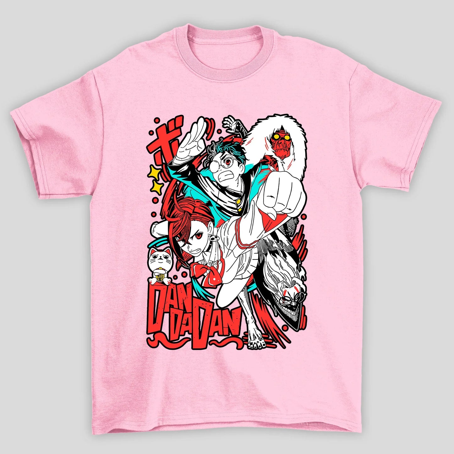 Camiseta Básica Unissex Dandadan Personagens Anime