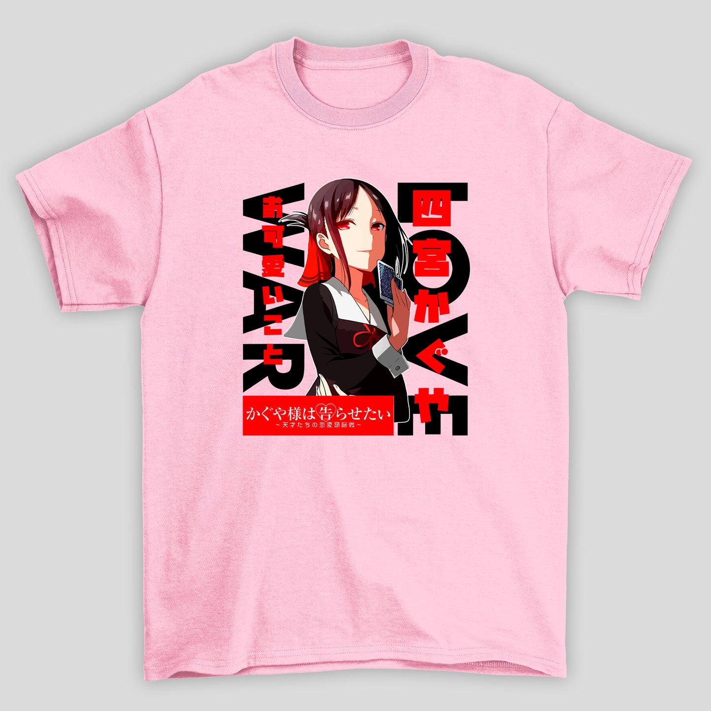 Camiseta Básica Unissex Kanji Carta Love is War Kaguya-sama
