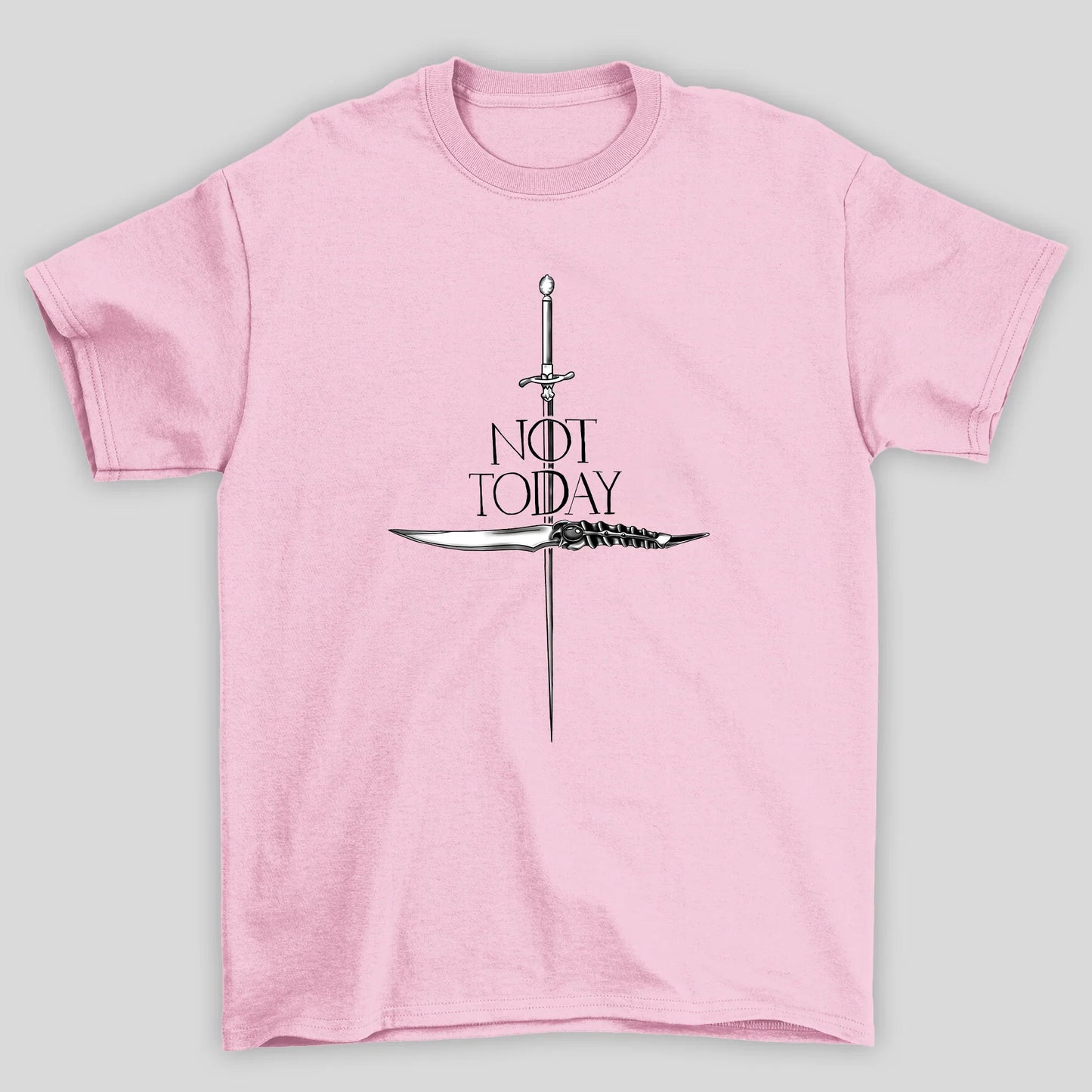 Camiseta Básica Unissex Not Today Espada Game Of Thrones
