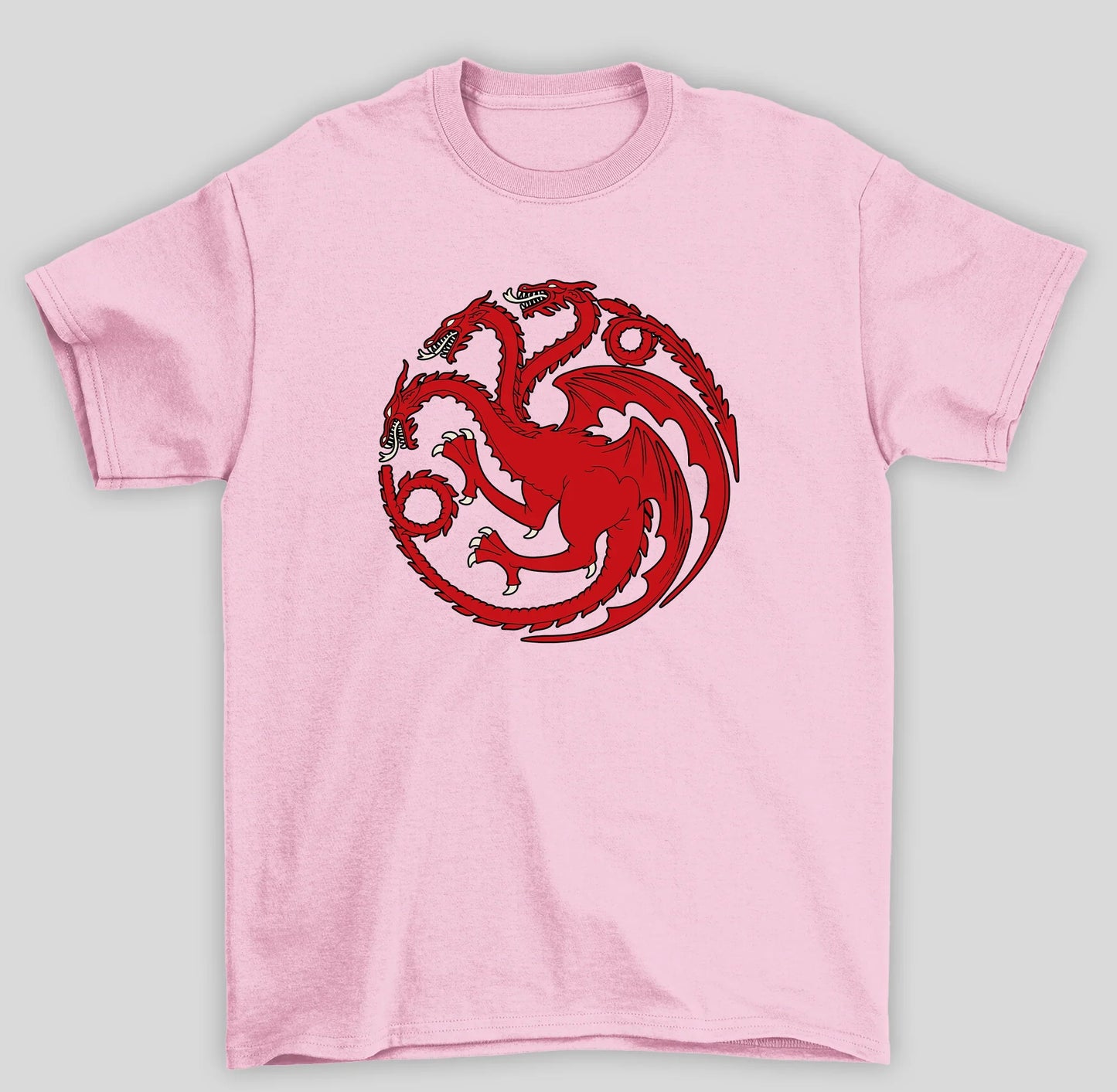 Camiseta Básica Unissex Brasão Targaryen Game Of Thrones