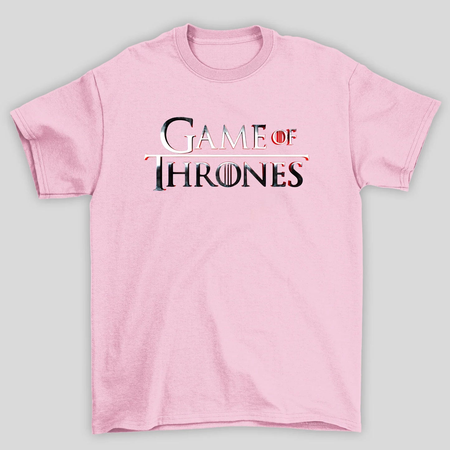 Camiseta Básica Unissex Logo Cromo Game Of Thrones