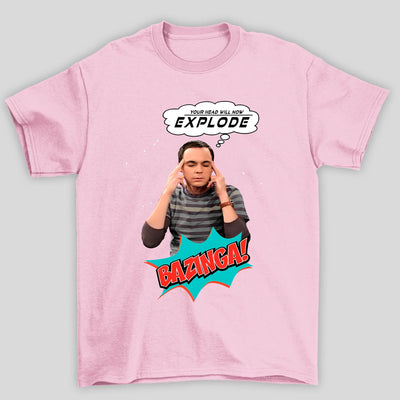 Camiseta Básica Unissex Explode Sheldon The Big Bang Theory