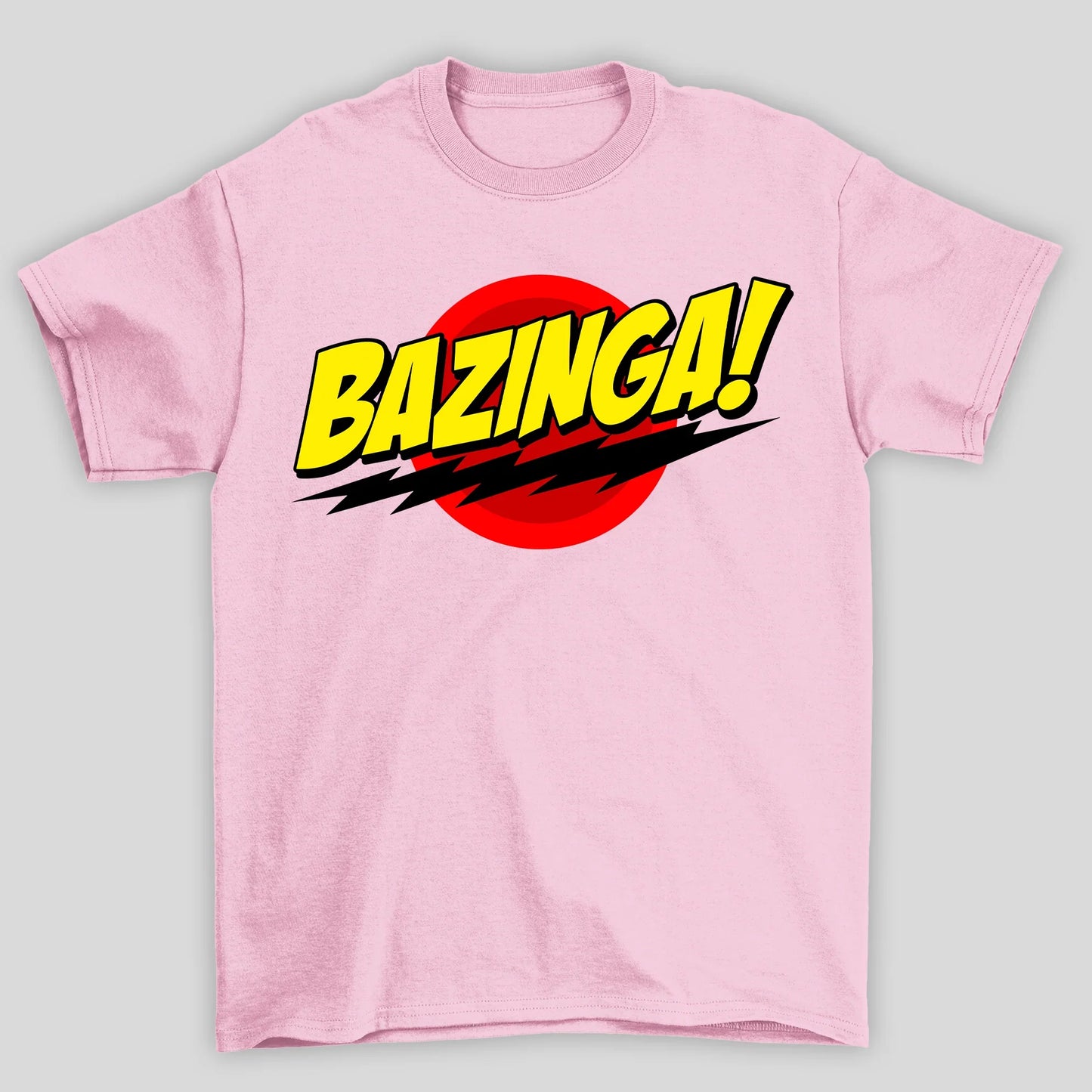 Camiseta Básica Unissex Bazinga Raio The Big Bang Theory
