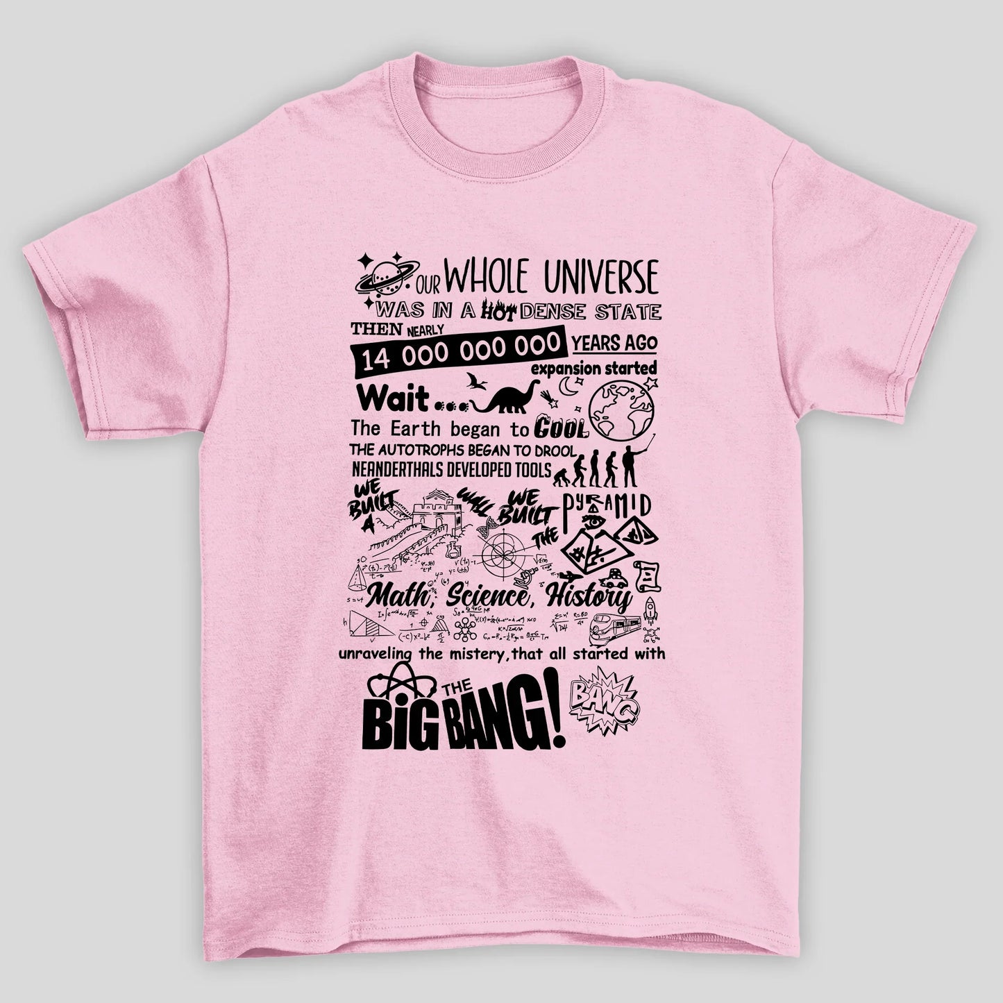 Camiseta Básica Unissex Whole Universe The Big Bang Theory
