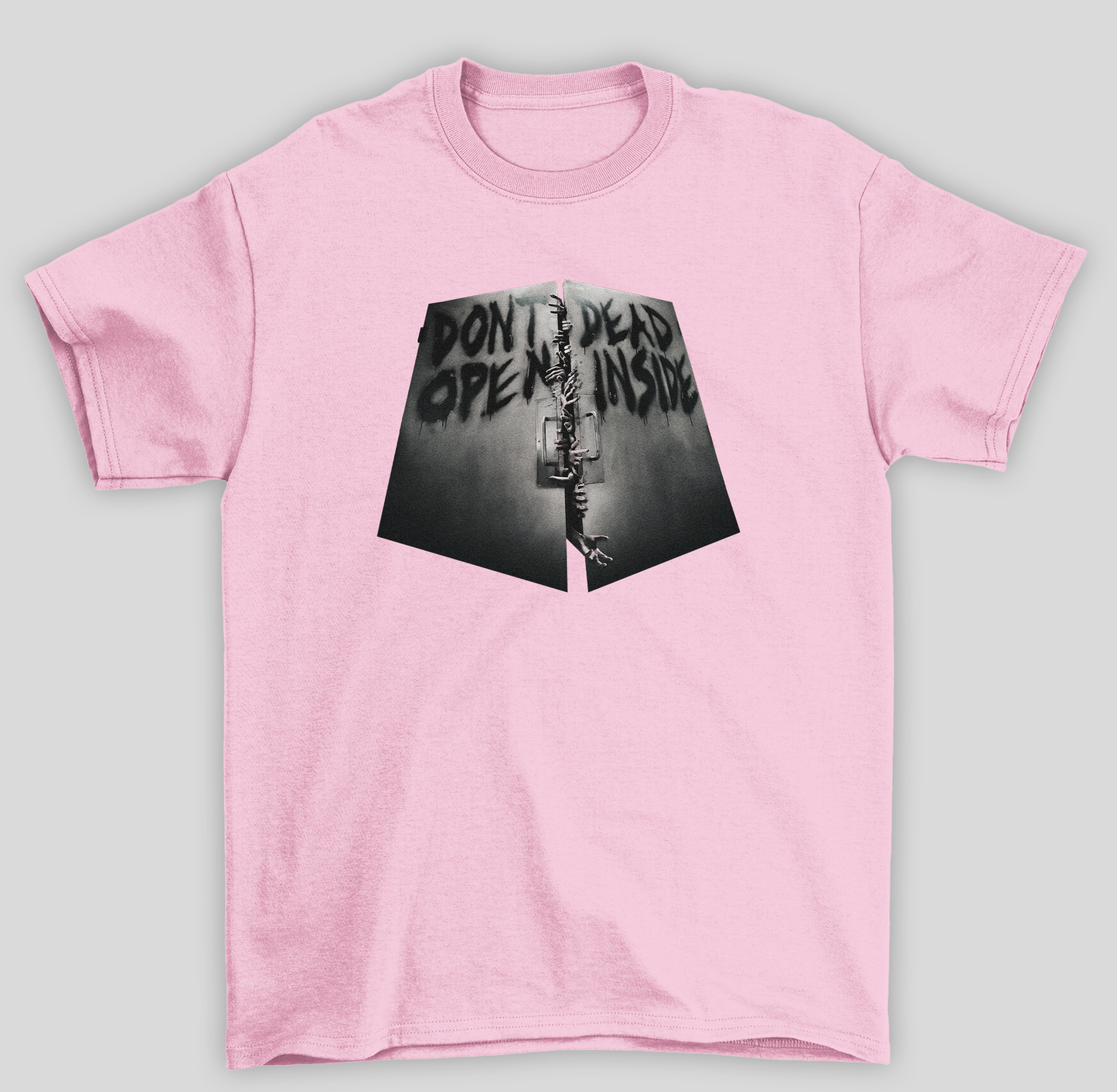Camiseta Básica Unissex The Walking Dead Don't Open