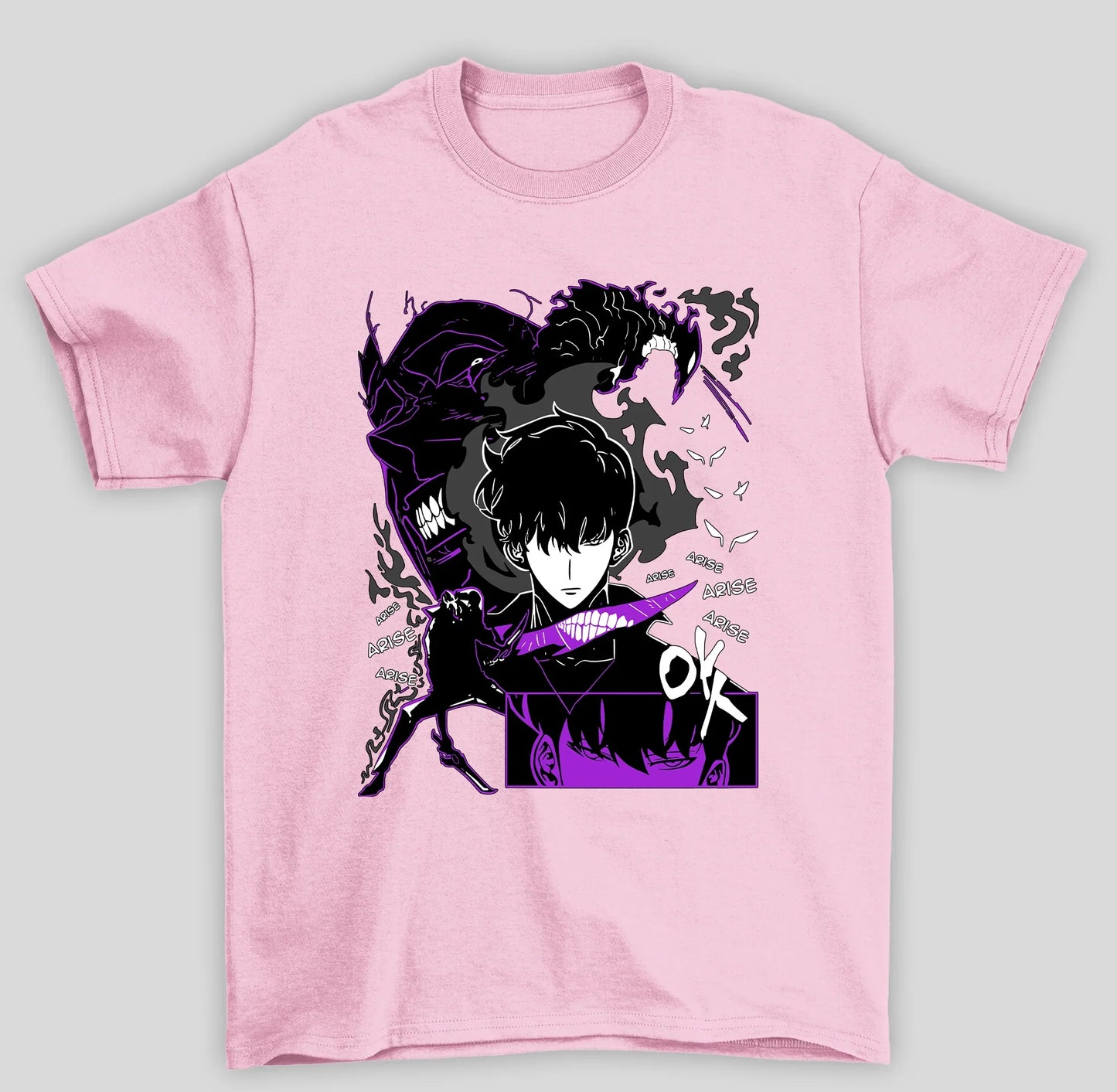 Camiseta Básica Unissex Solo Leveling Sung Ok