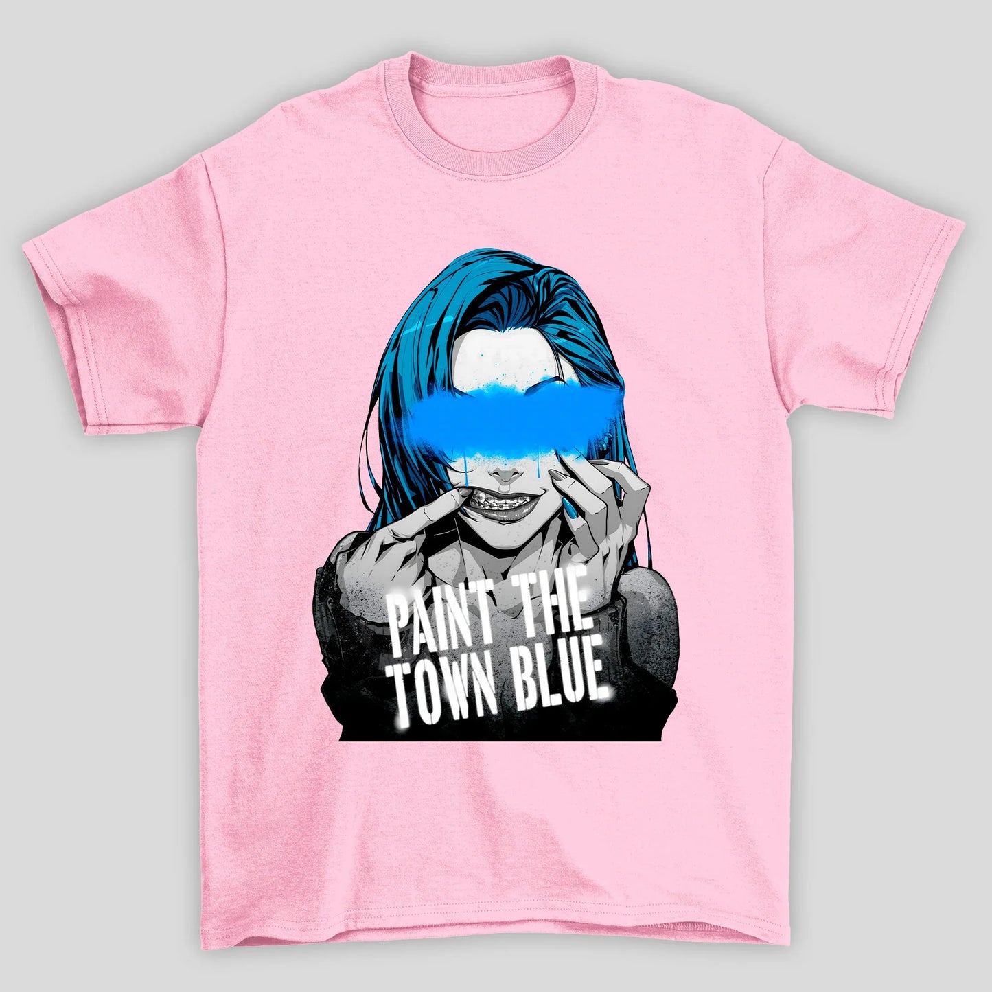 Camiseta Básica Unissex Arcane Jinx Tinta Rosto