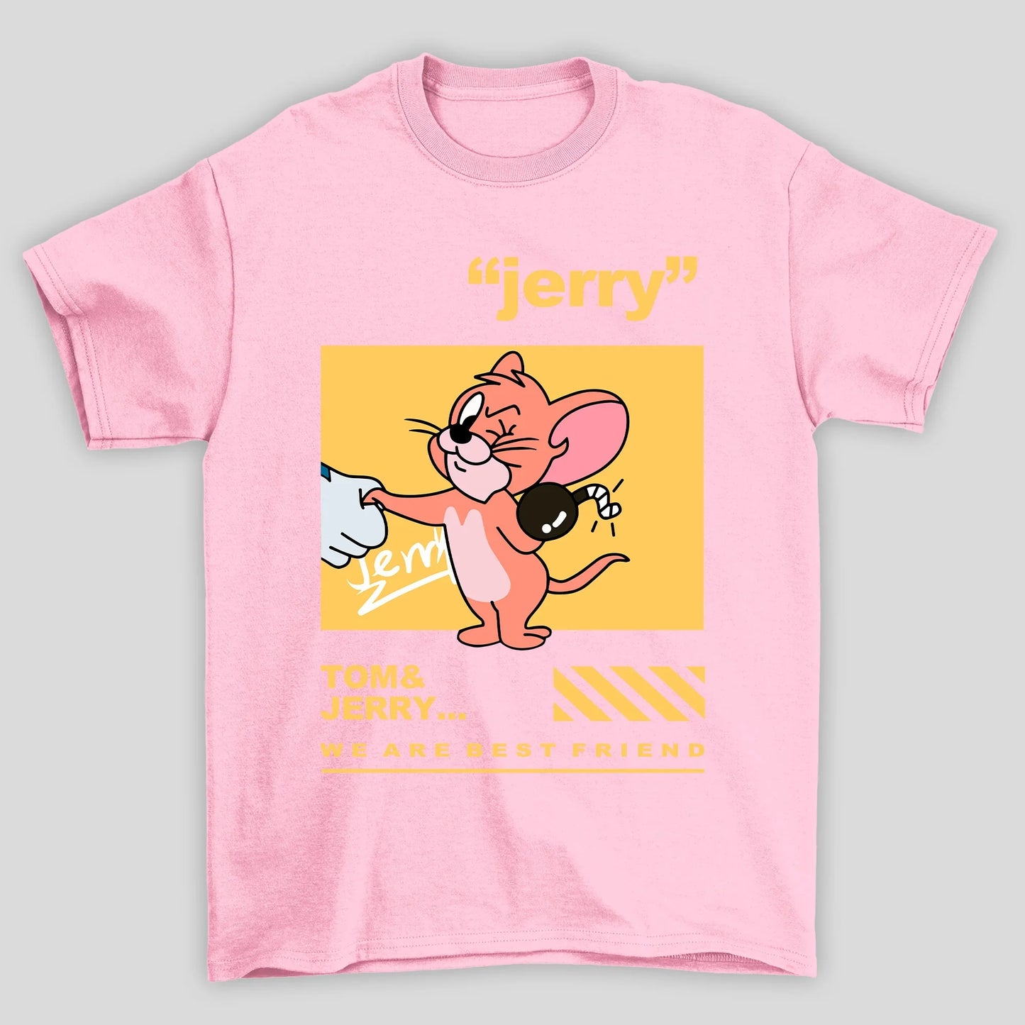 Camiseta Básica Unissex Jerry Tom e Jerry