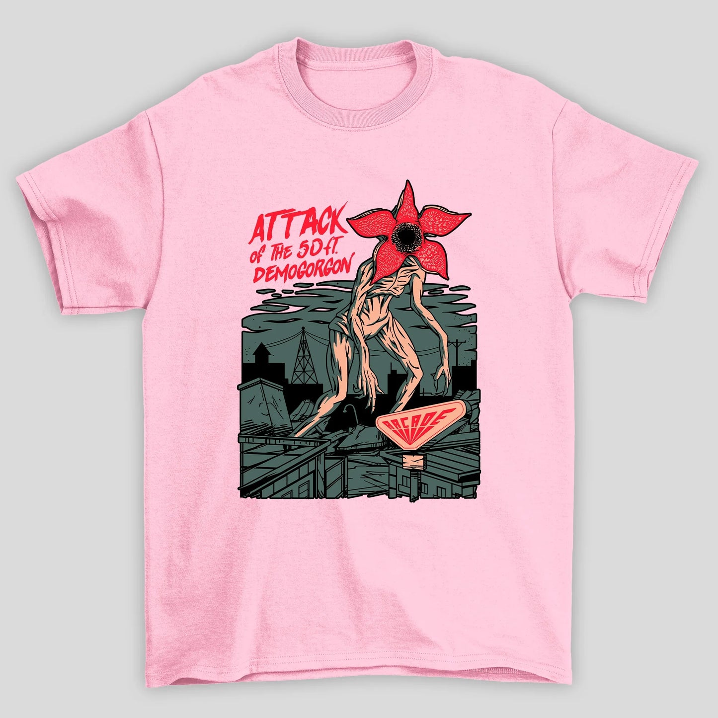 Camiseta Básica Unissex Attack Demogorgon Stranger Things