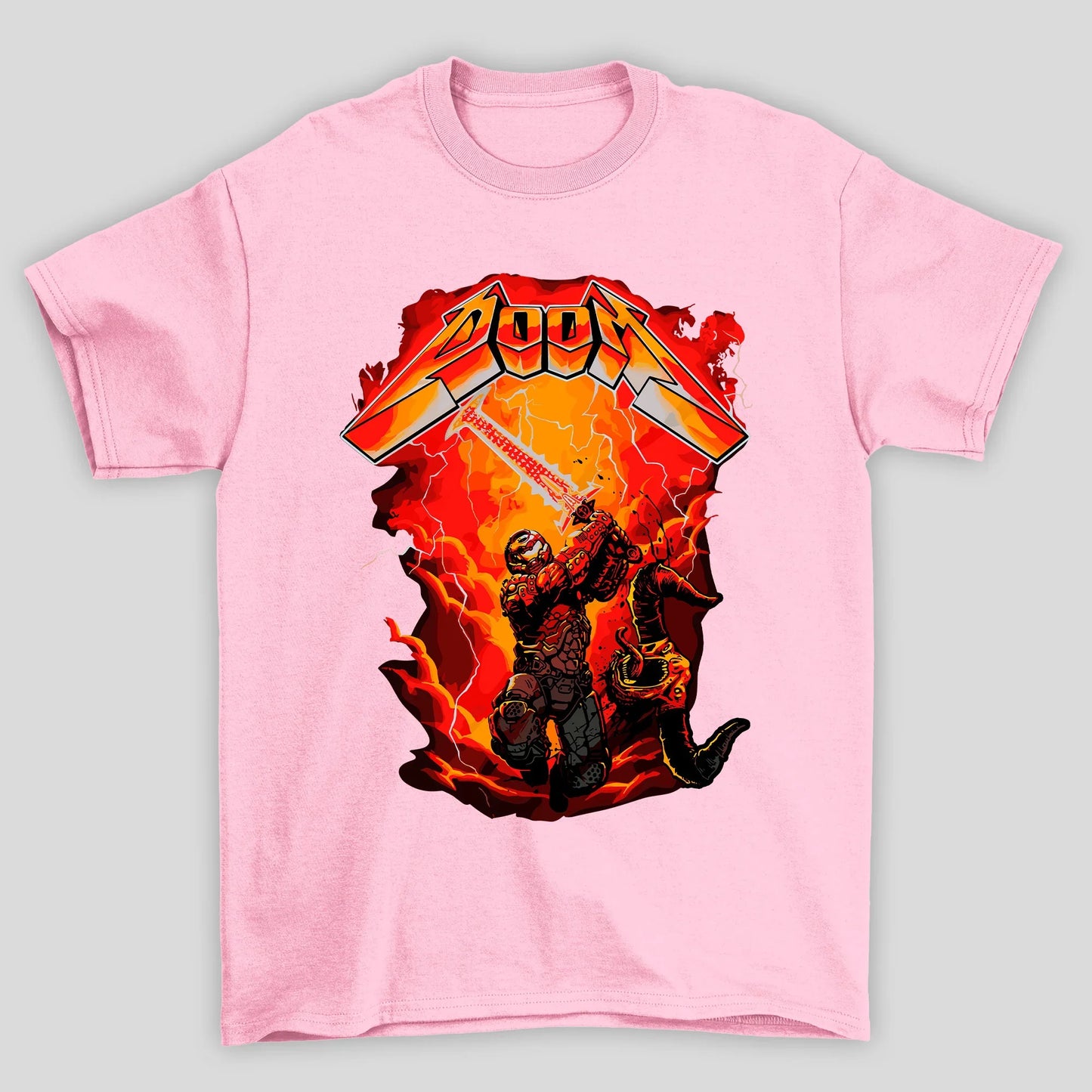 Camiseta Básica Unissex Doom Attack