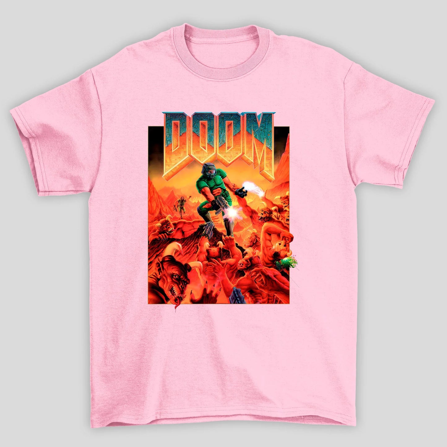 Camiseta Básica Unissex Doom Capa Antiga