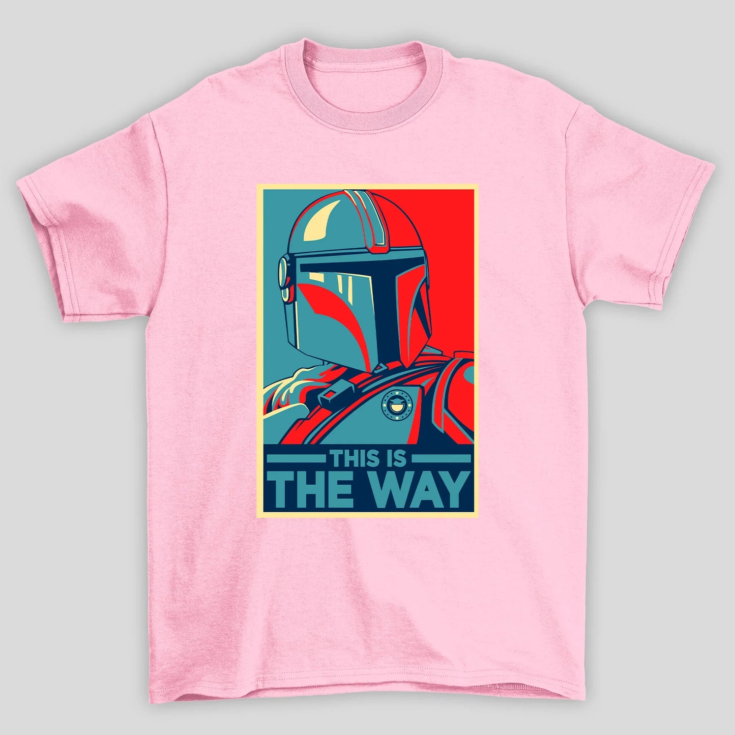 Camiseta Básica Unissex Poster Pop Art Mandalorian