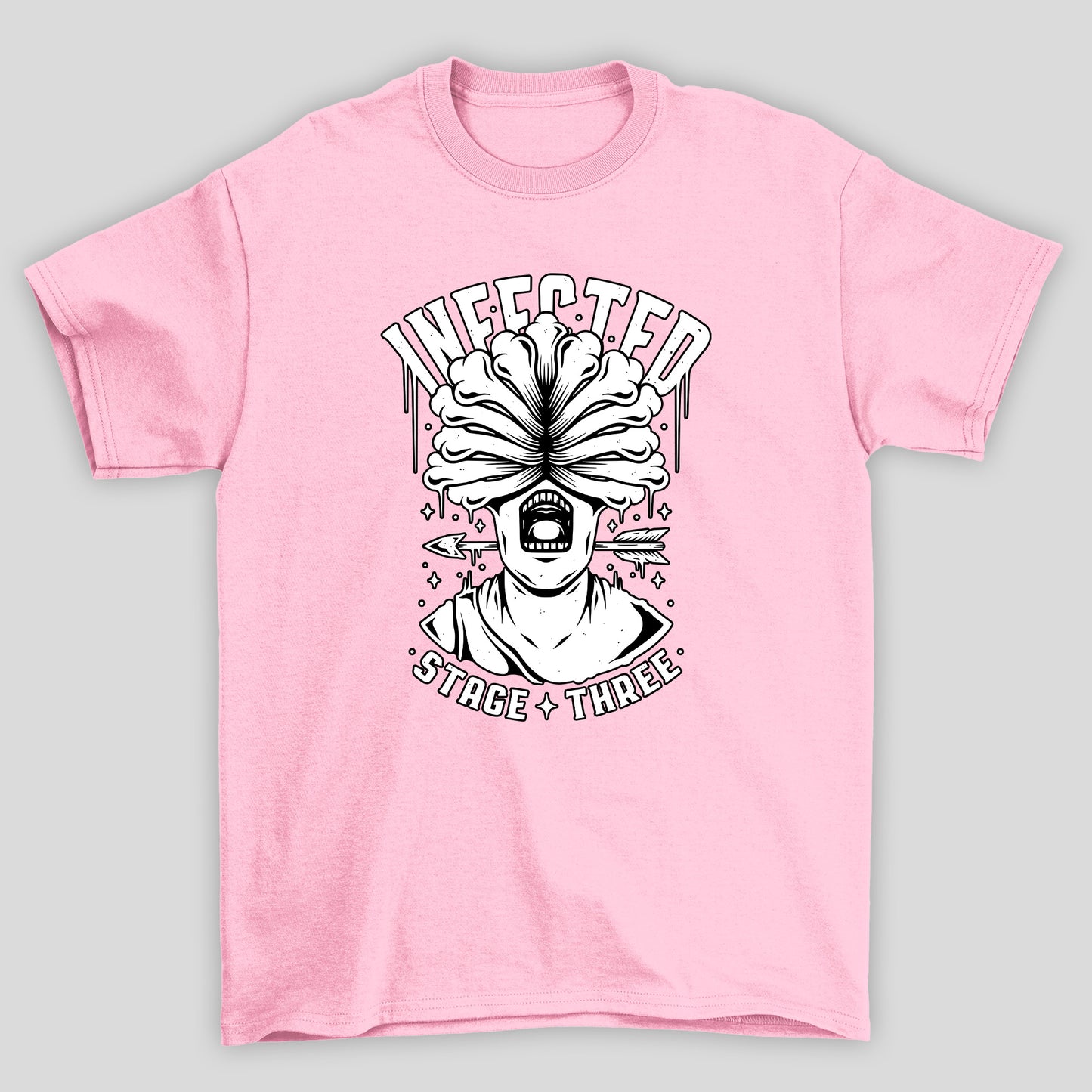 Camiseta Básica Unissex The Last Of Us Infect Stage Three