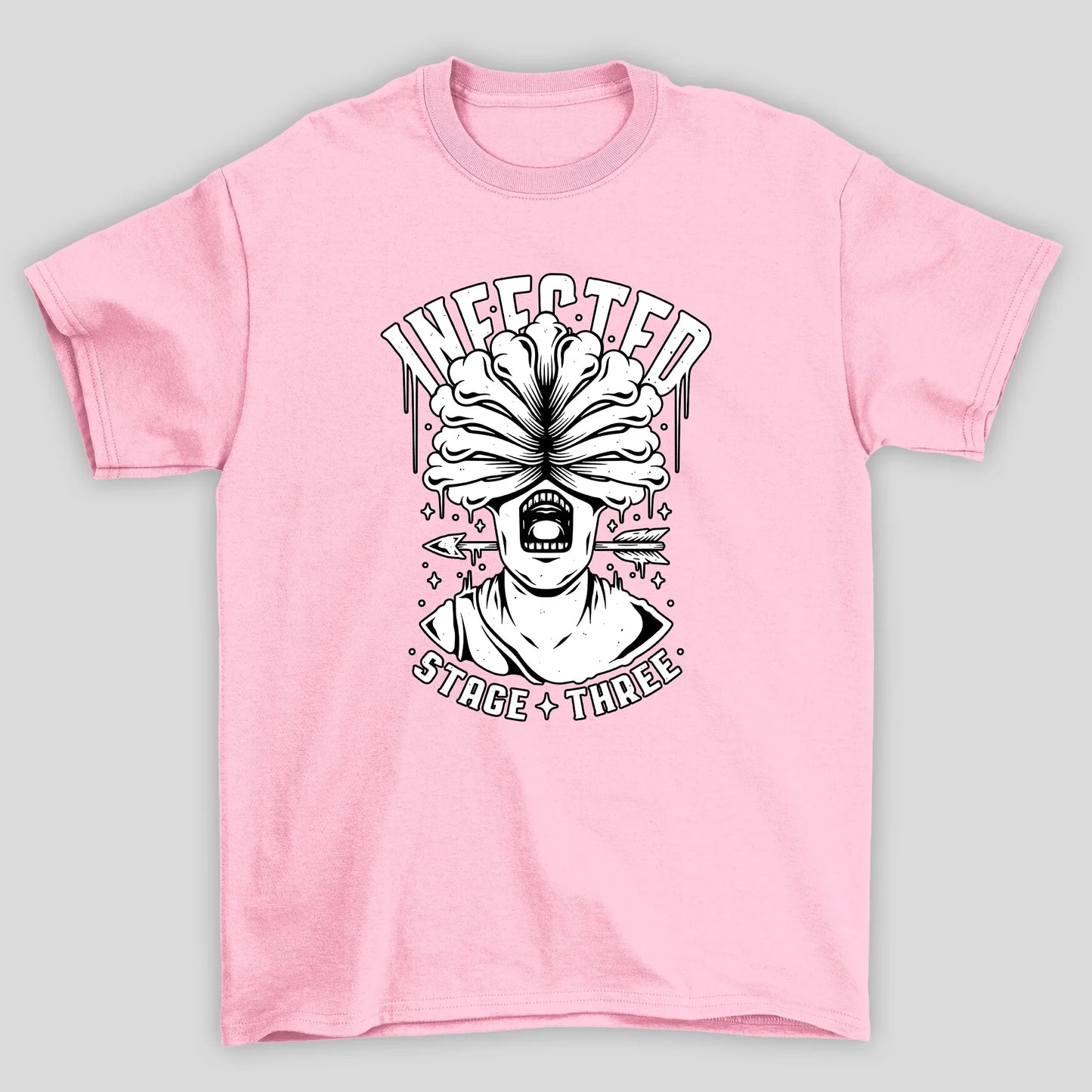 Camiseta Básica Unissex The Last Of Us Infect Stage Three