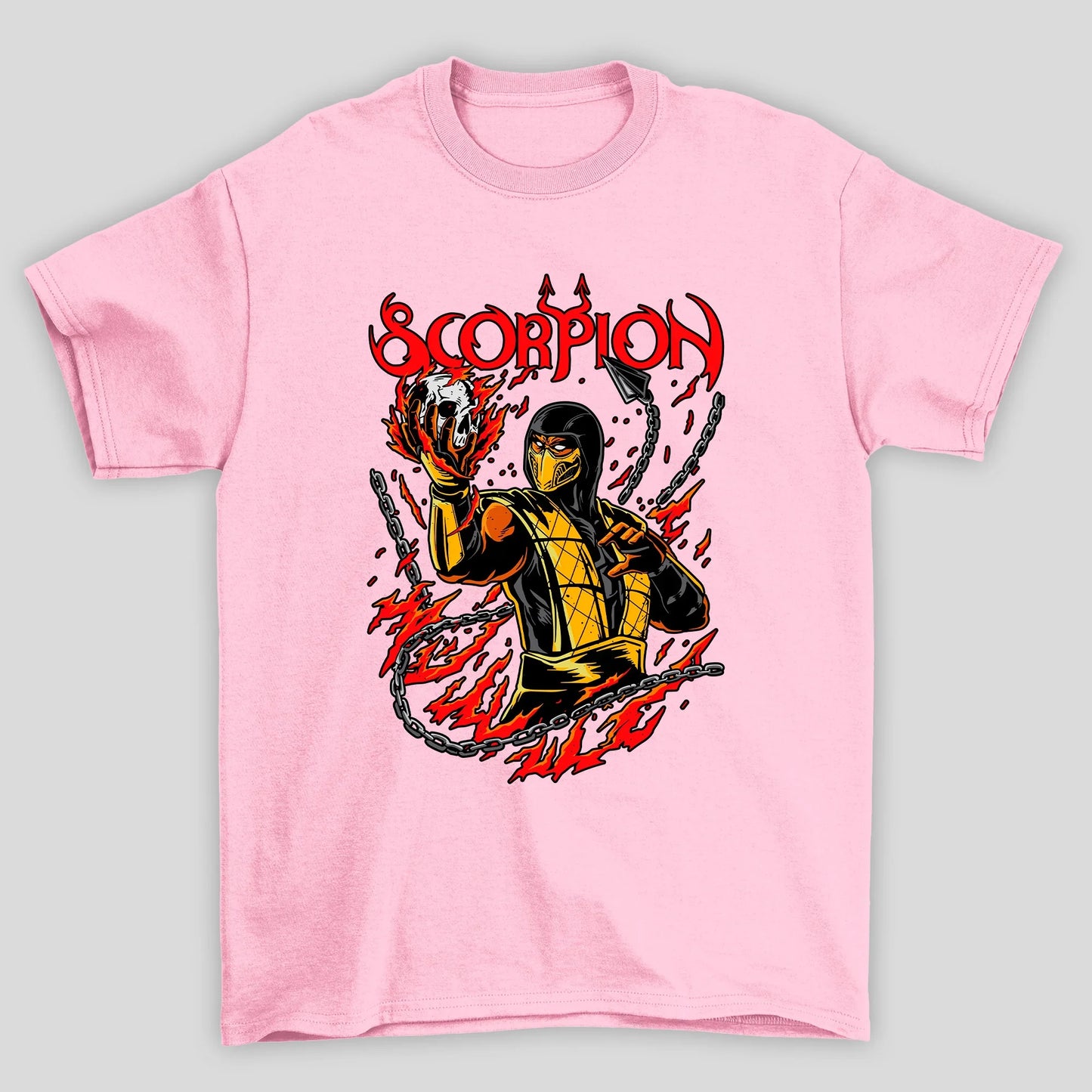 Camiseta Básica Unissex Mortal Kombat Ninja Scorpion