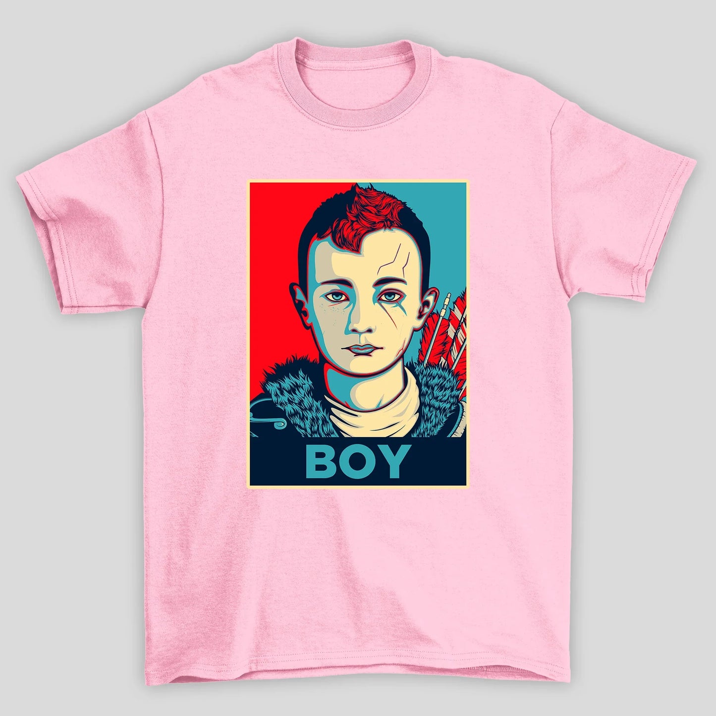Camiseta Básica Unissex Atreus Rosto Boy Art Pop God Of War