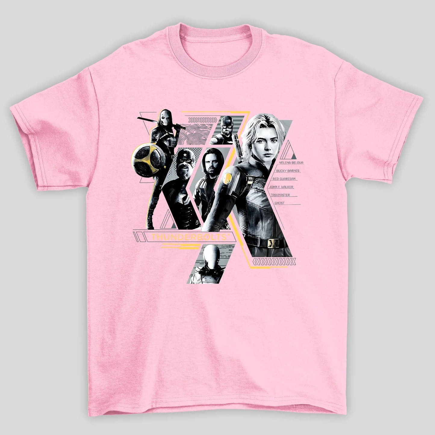 Camiseta Básica Unissex Tunderbolts Personagens Filme