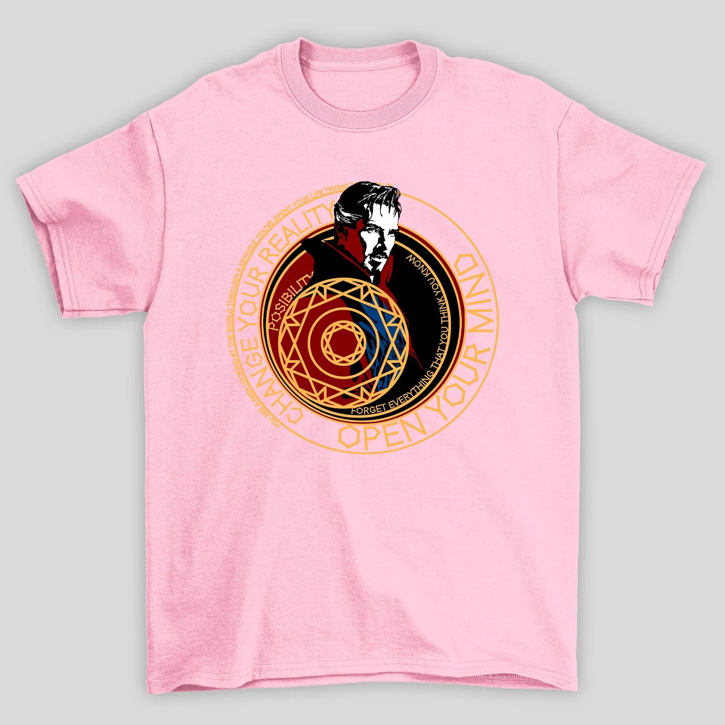 Camiseta Básica Unissex Feitiço Dr Strange Possibility