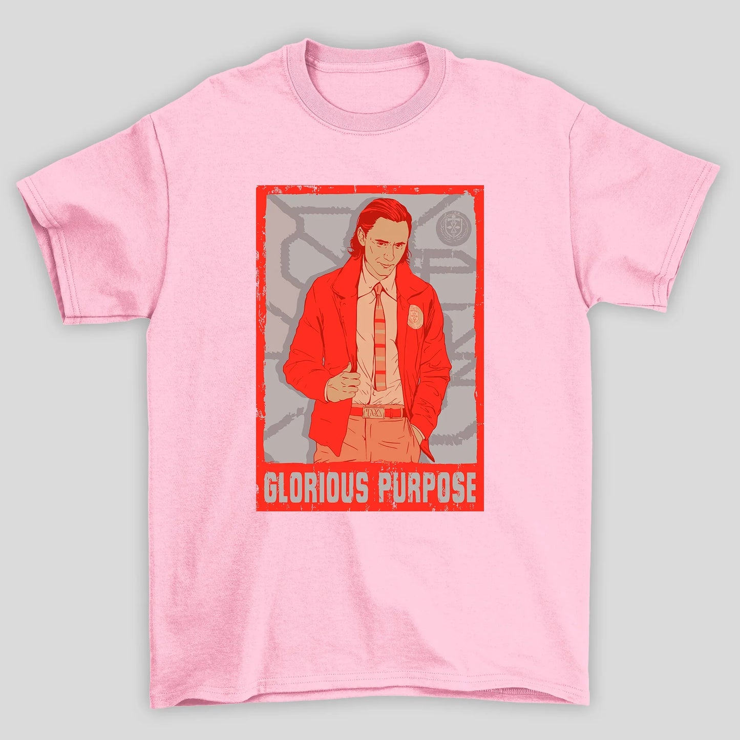 Camiseta Básica Unissex Poster Glorious Purpose Loki