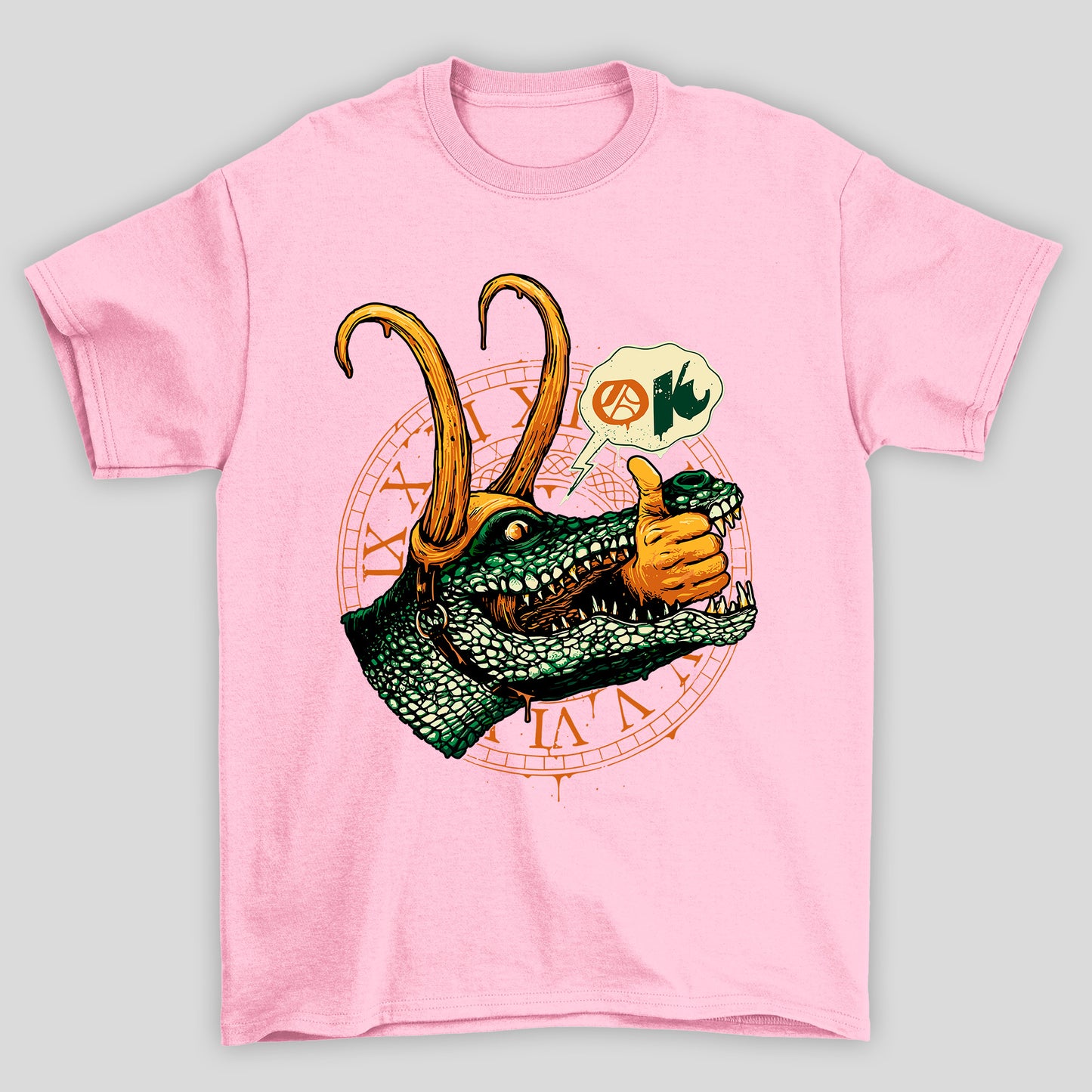 Camiseta Básica Unissex Ok Loki Crocodilo