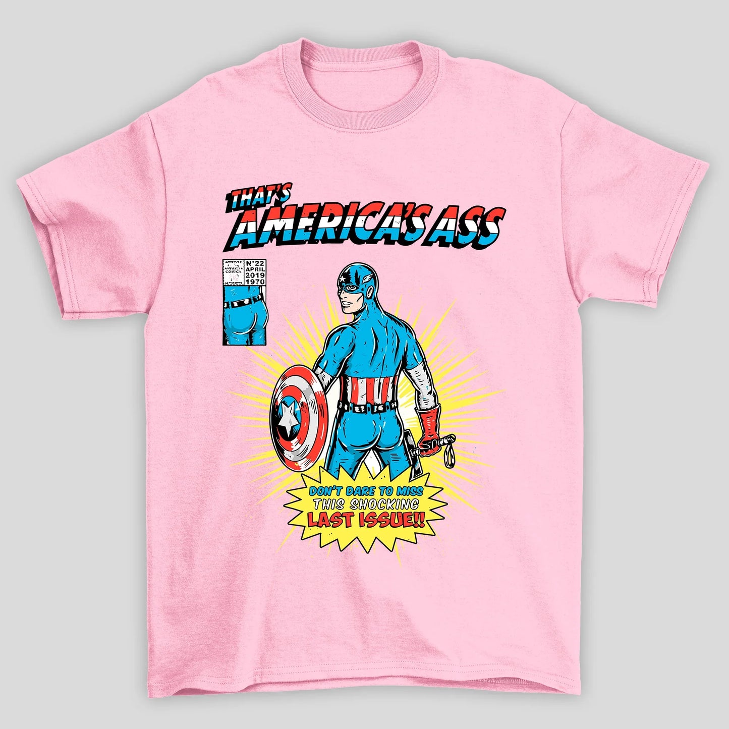 Camiseta Básica Unissex Americas Ass Capitao America