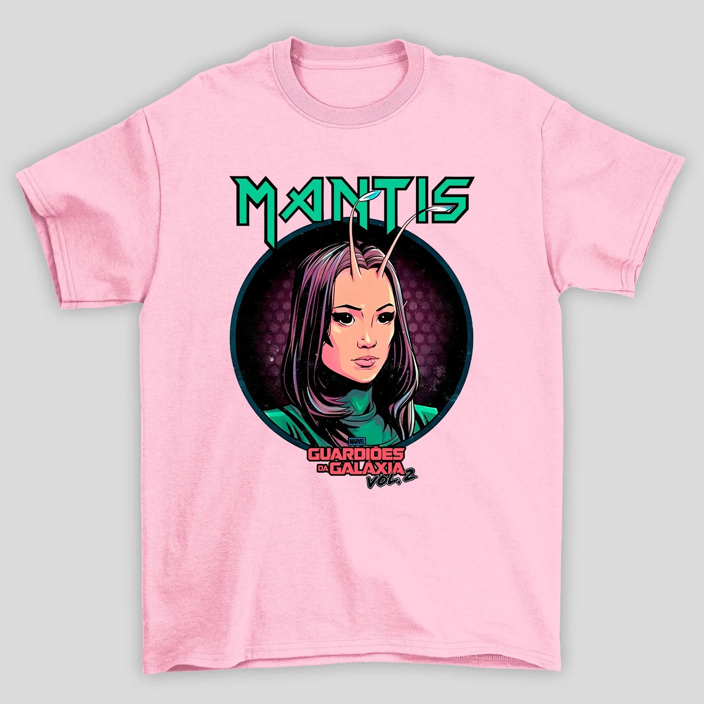 Camiseta Básica Unissex Mantis Rosto Guardioes Da Galaxia