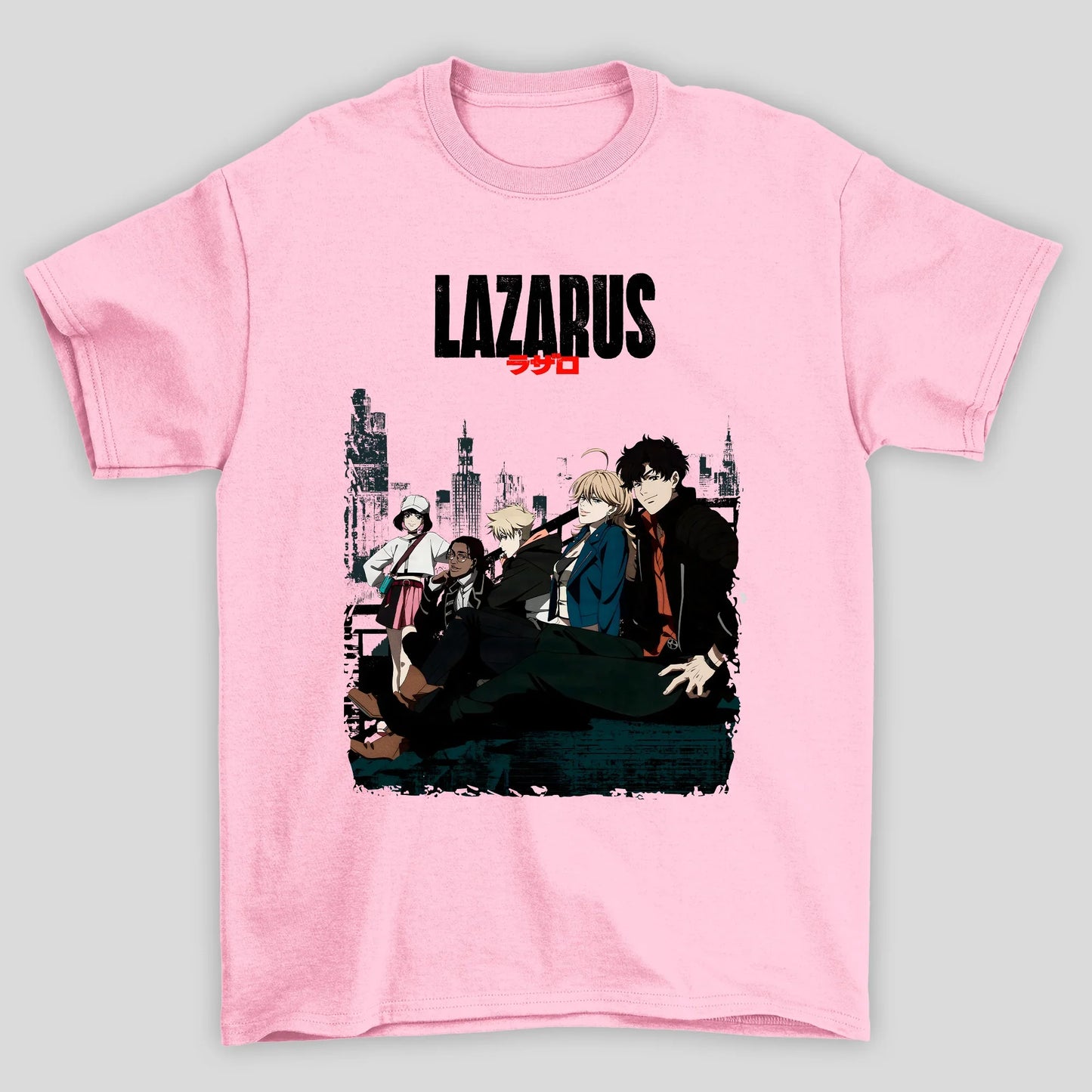 Camiseta Básica Unissex Poster Personagens Cidade Lazarus