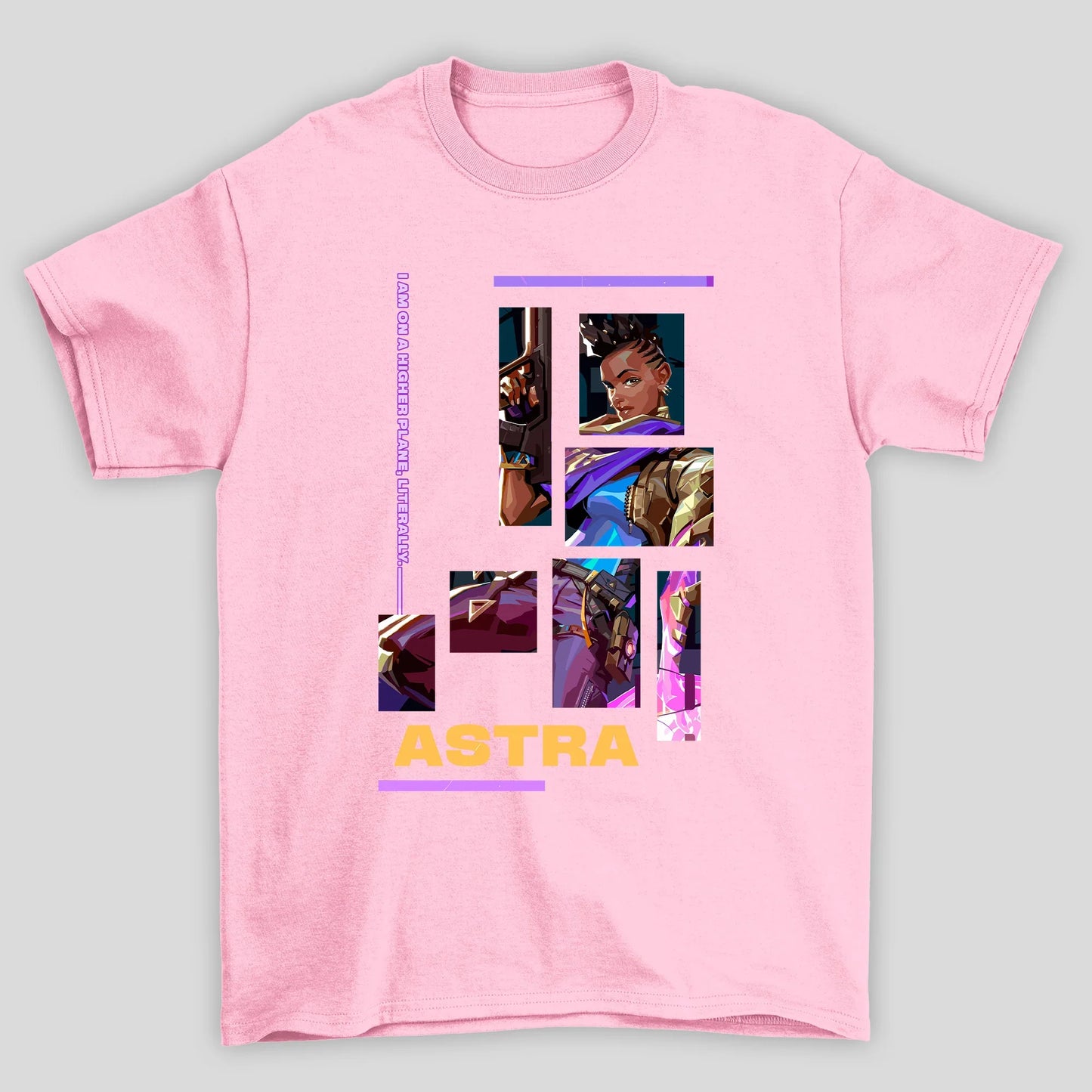 Camiseta Básica Unissex Astra Quadrados Valorant