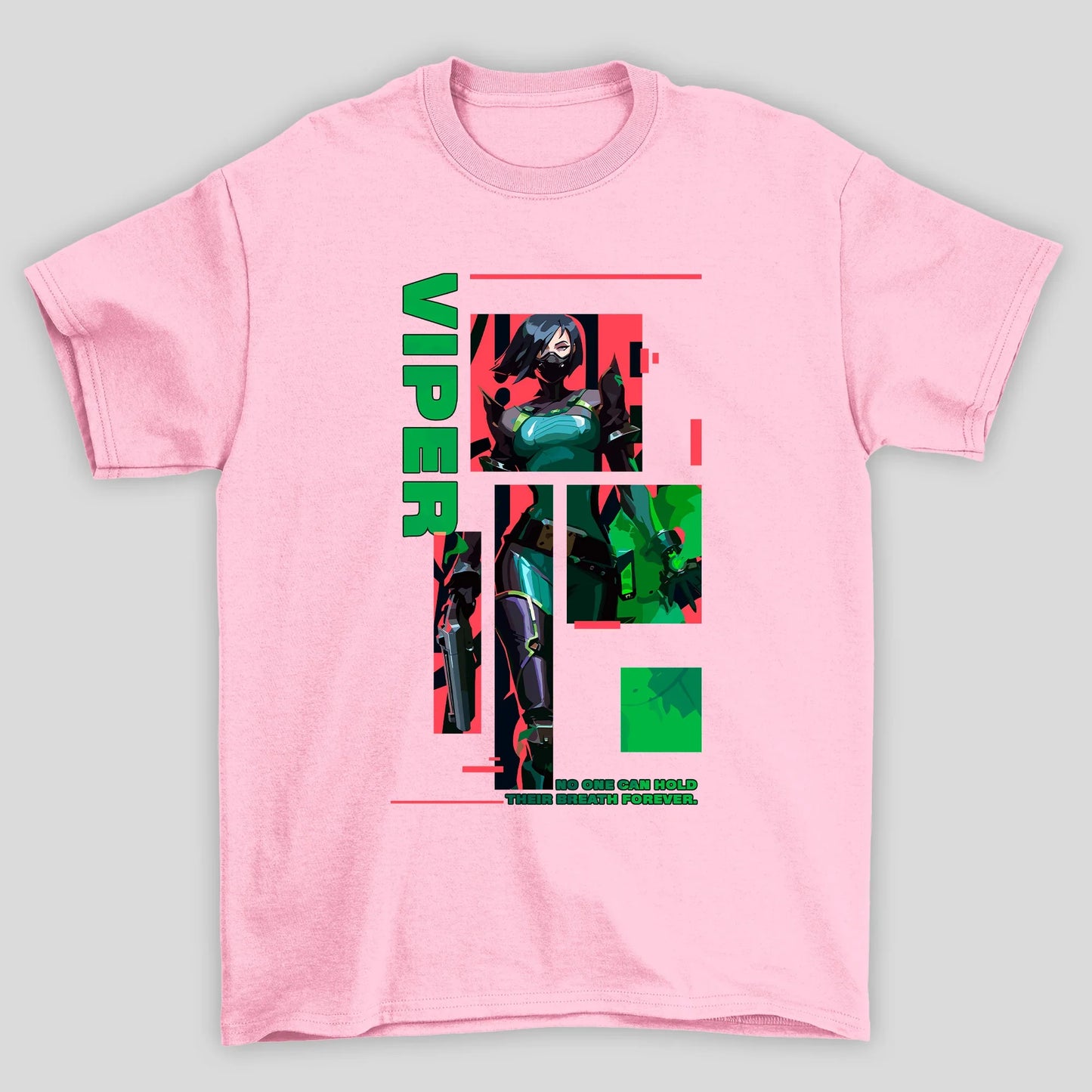 Camiseta Básica Unissex Viper Quadrados Valorant