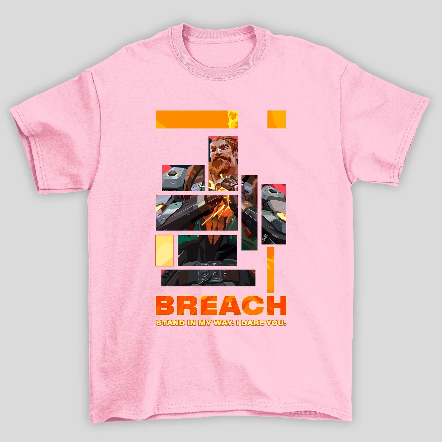 Camiseta Básica Unissex Breach Quadrados Valorant